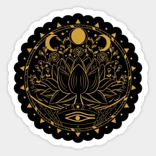 Lotus Flower Mandala Sticker